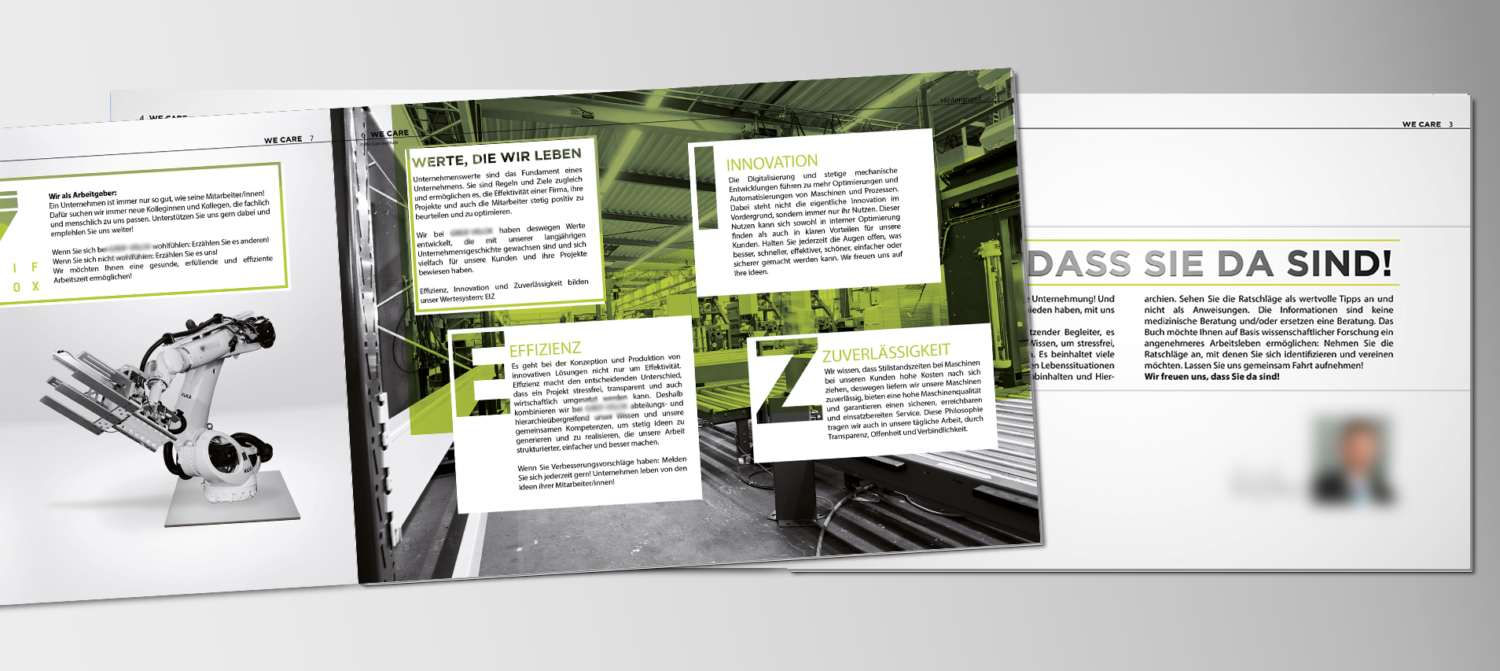 BEISPIEL: BESTEHENDE INHALTE AUS DER ONBOARDING BROSCHÜRE DES KUNDEN, INTEGRIERT IN DAS ONBOARDING BUCH